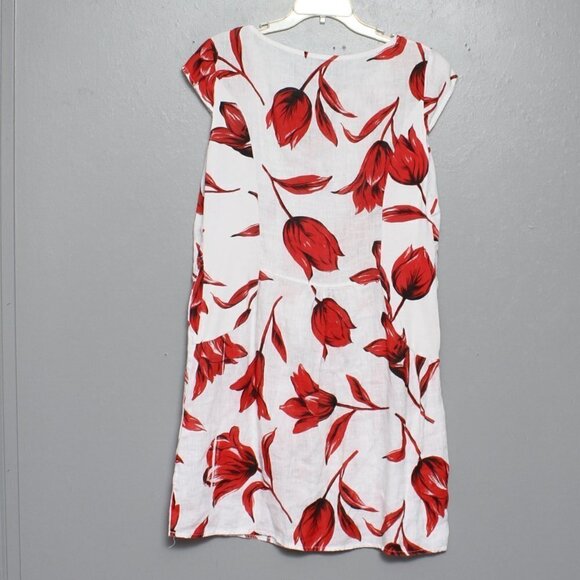 Made in Italy unbranded linen floral sheath dress - Picture 2 of 3
